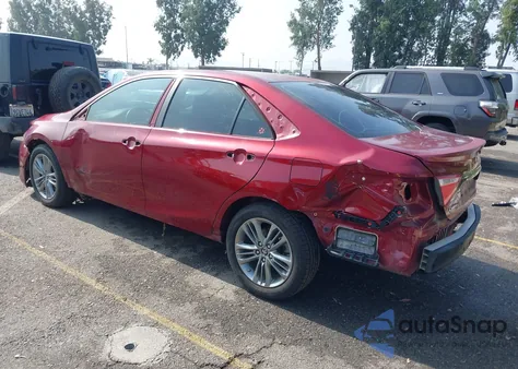 2016 Toyota Camry Se z USA, uszkodzony, nr VIN 4T1BF1FK2GU569355